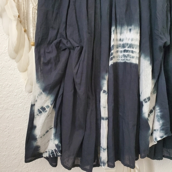 Vintage X Advanced Apparels Boho Gypsy Tie Dye Sleeveless Goth Midi Dress - Picture 5 of 11